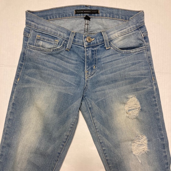 Flying Money Platinum Distress Raw Hem Skinny Jean - Picture 5 of 10